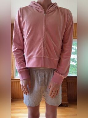 Juicy Couture Rose OG Big Bling Hoodie